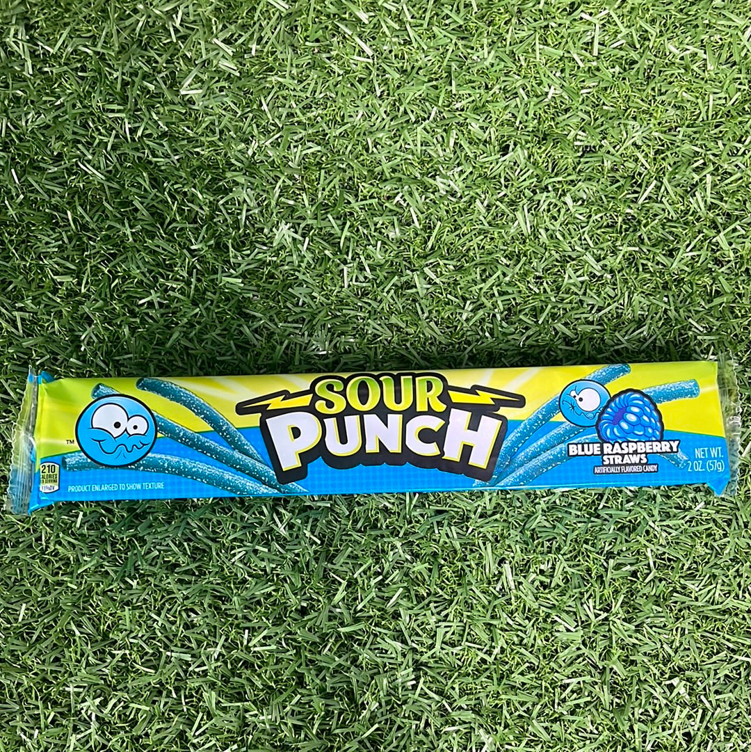 Sour Punch - Blue Raspberry Straws