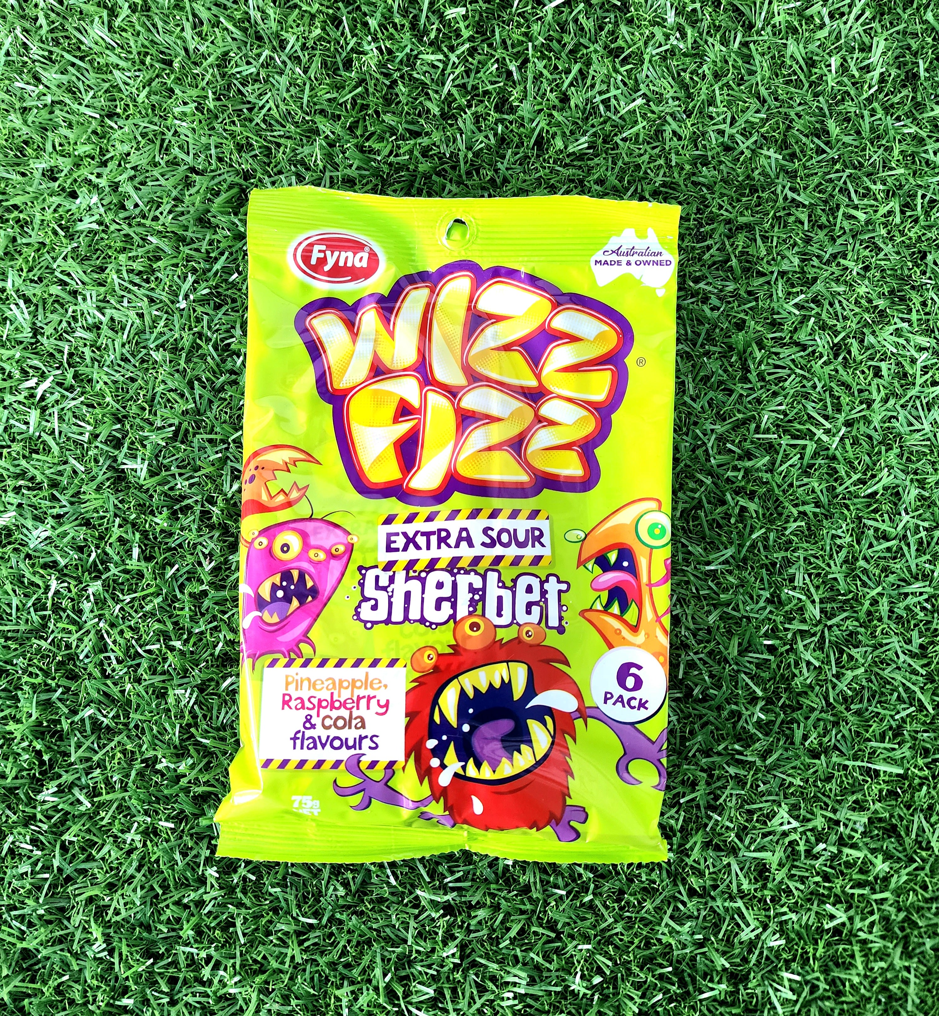 Wizz Fizz extra Sour Sherbet, 6pk.