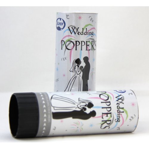 Twist Poppers - Confetti White Tissue