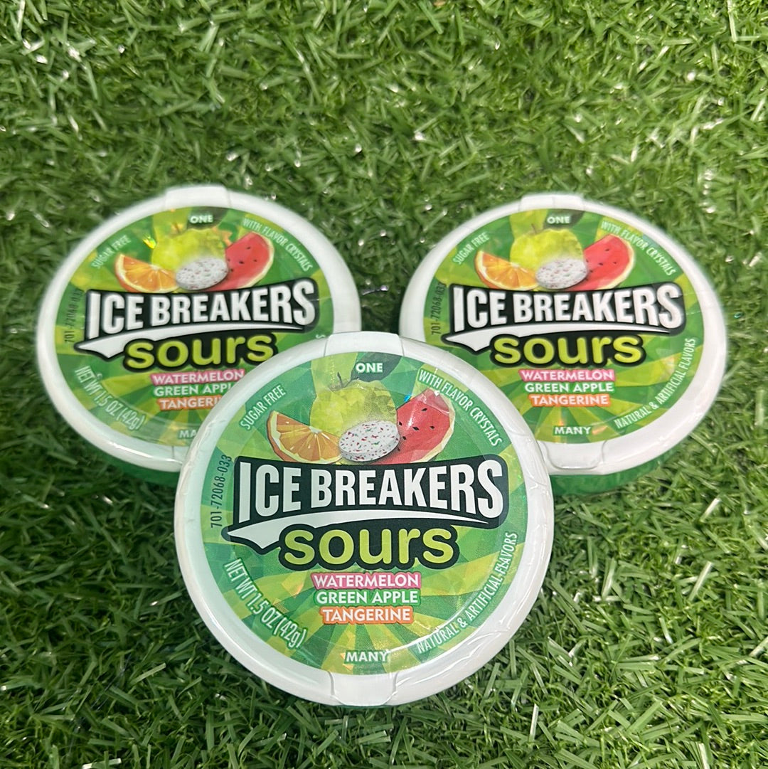 Ice Breakers - Sours (Watermelon, Green Apple, Tangerine)