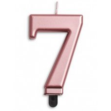 Metallic Numeral Candle