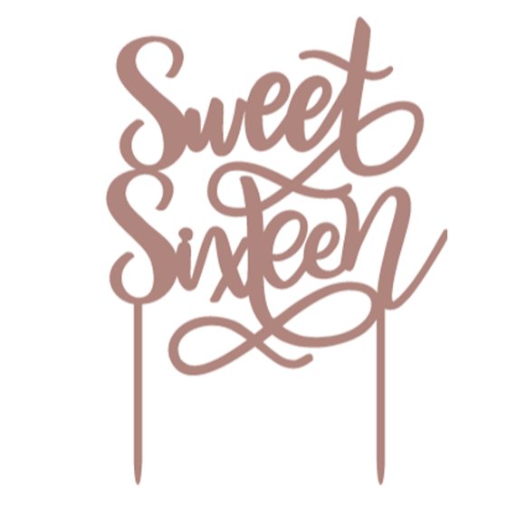Cake Topper - Sweet Sixteen