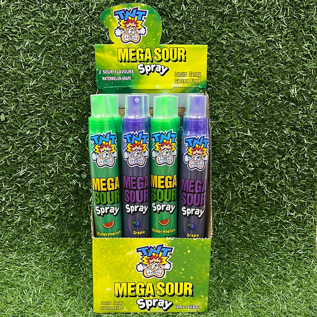 TNT Mega Sour Spray - Watermelon, Grape