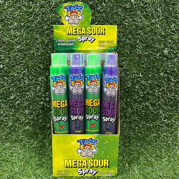 TNT Mega Sour Spray - Watermelon, Grape