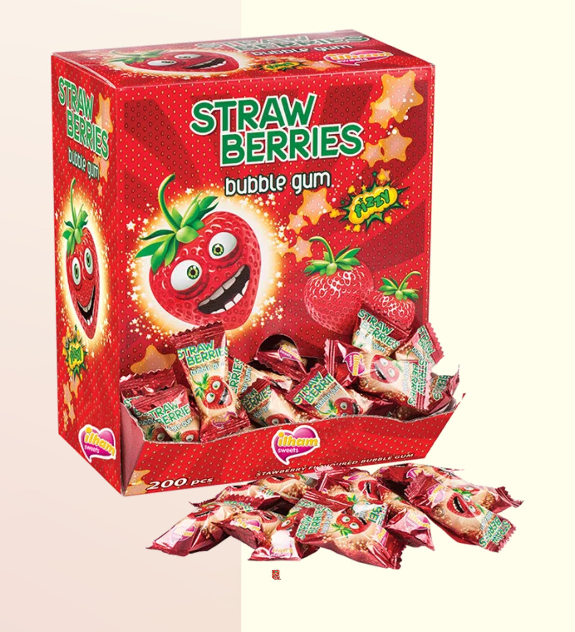 Strawberries Bubble Gum