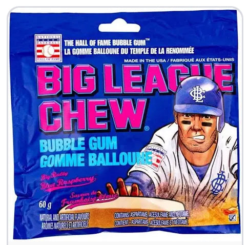Big League Bubble Chew - Blue Raspberry Bubblegum