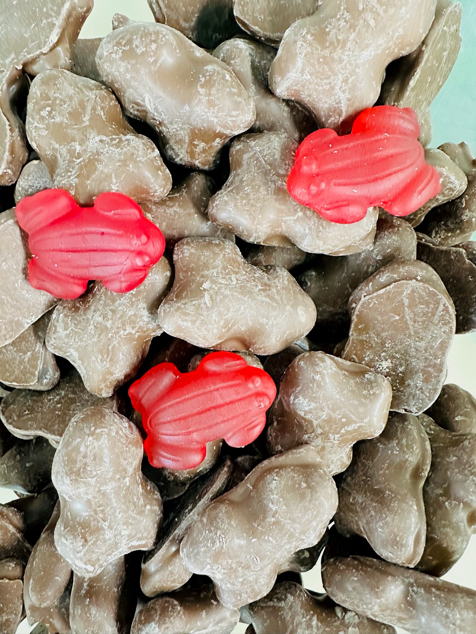 Milk Chocolate Coated Red Frogs