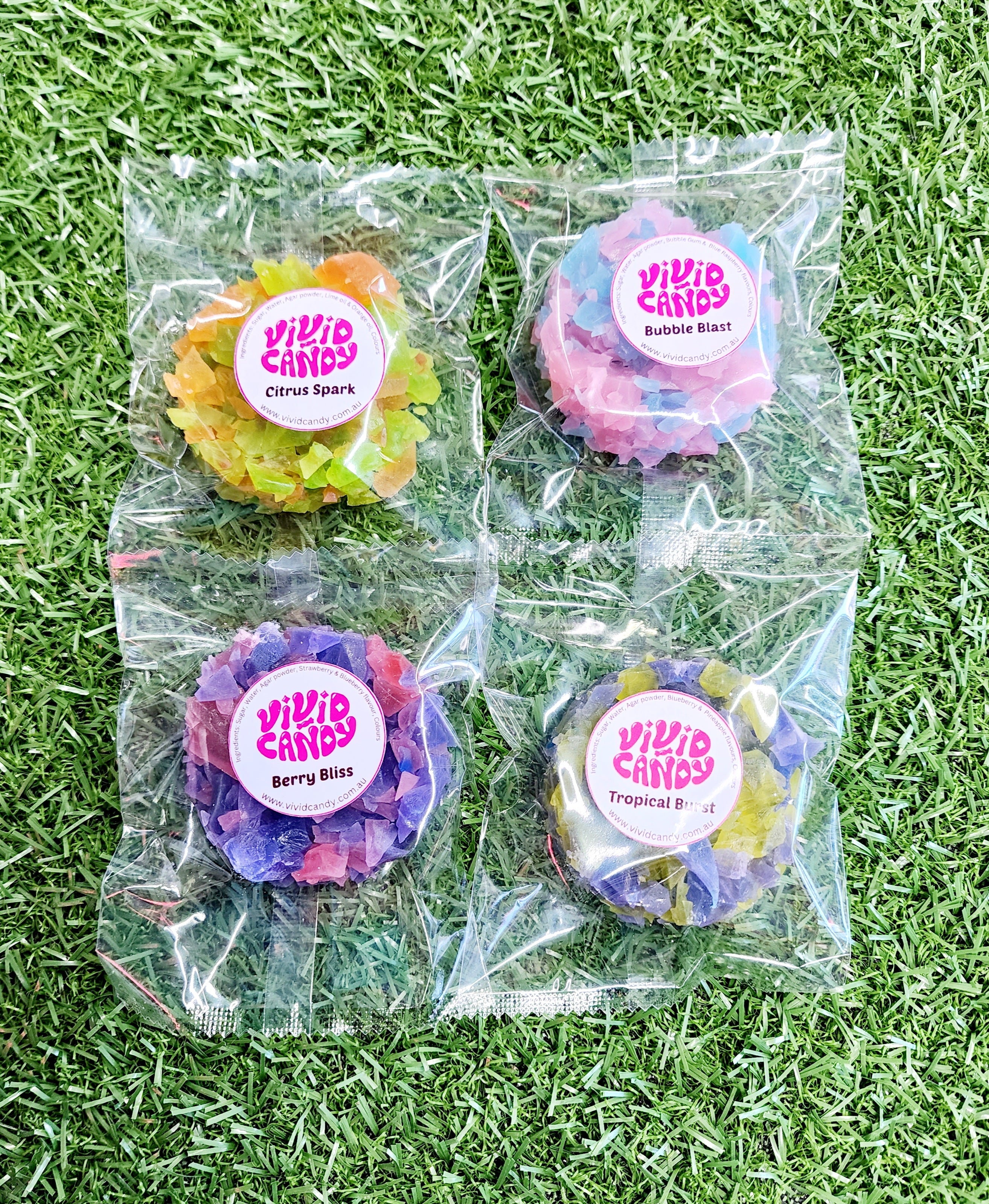 Vivid Crystal Candy Clusters