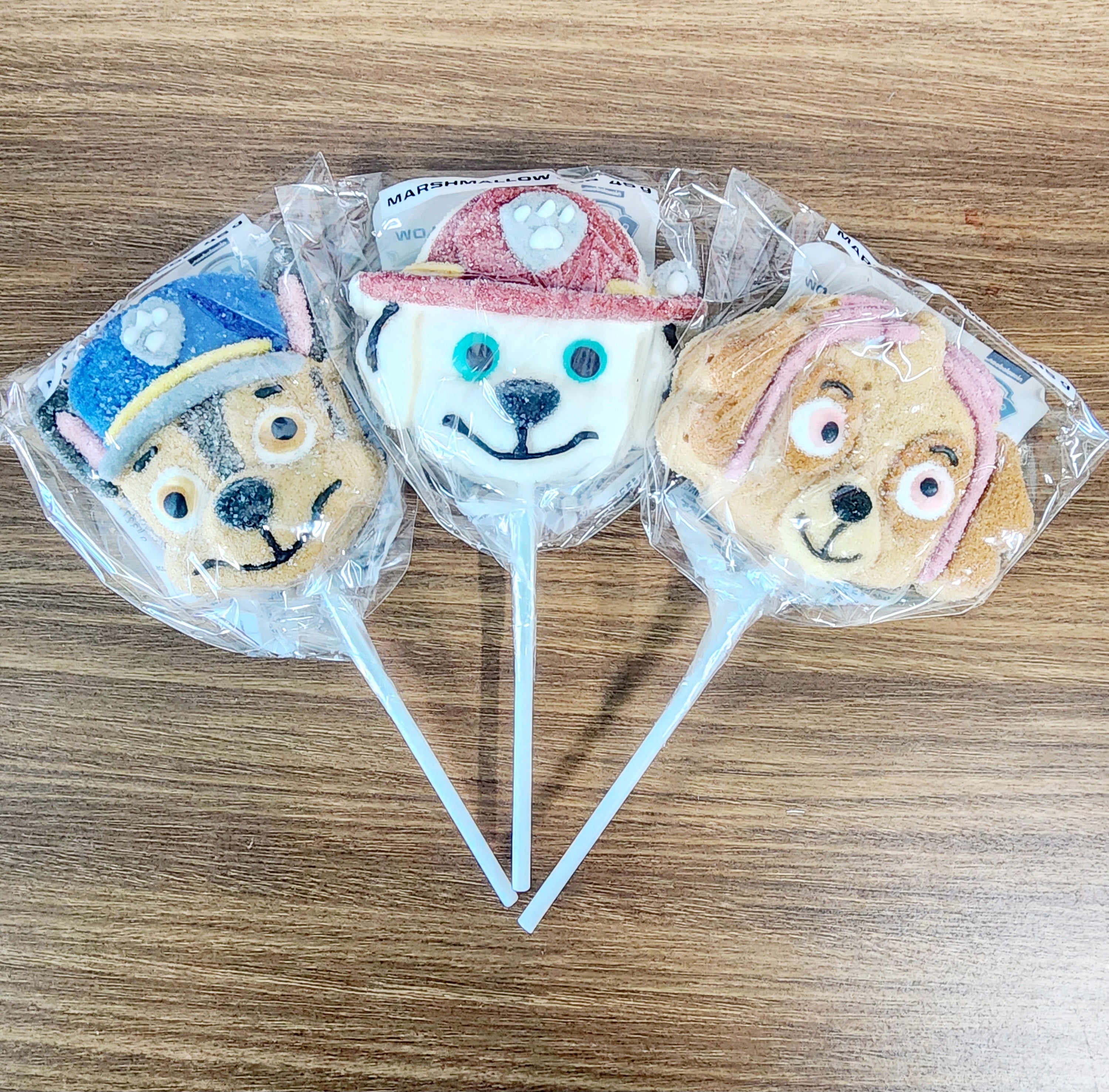 Paw Patrol Marshmallow Pops- Strawberry Flavour.