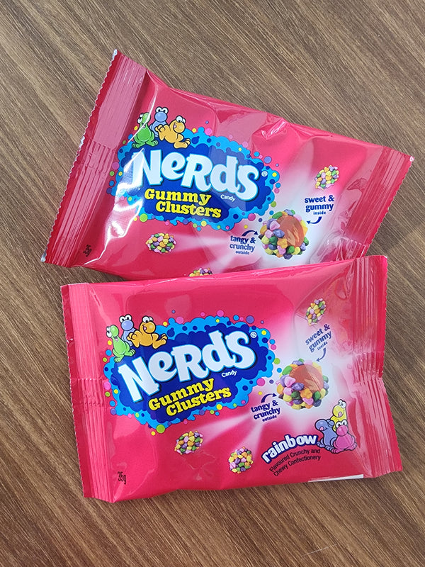 Nerds Gummy Clusters- Rainbow 35g.