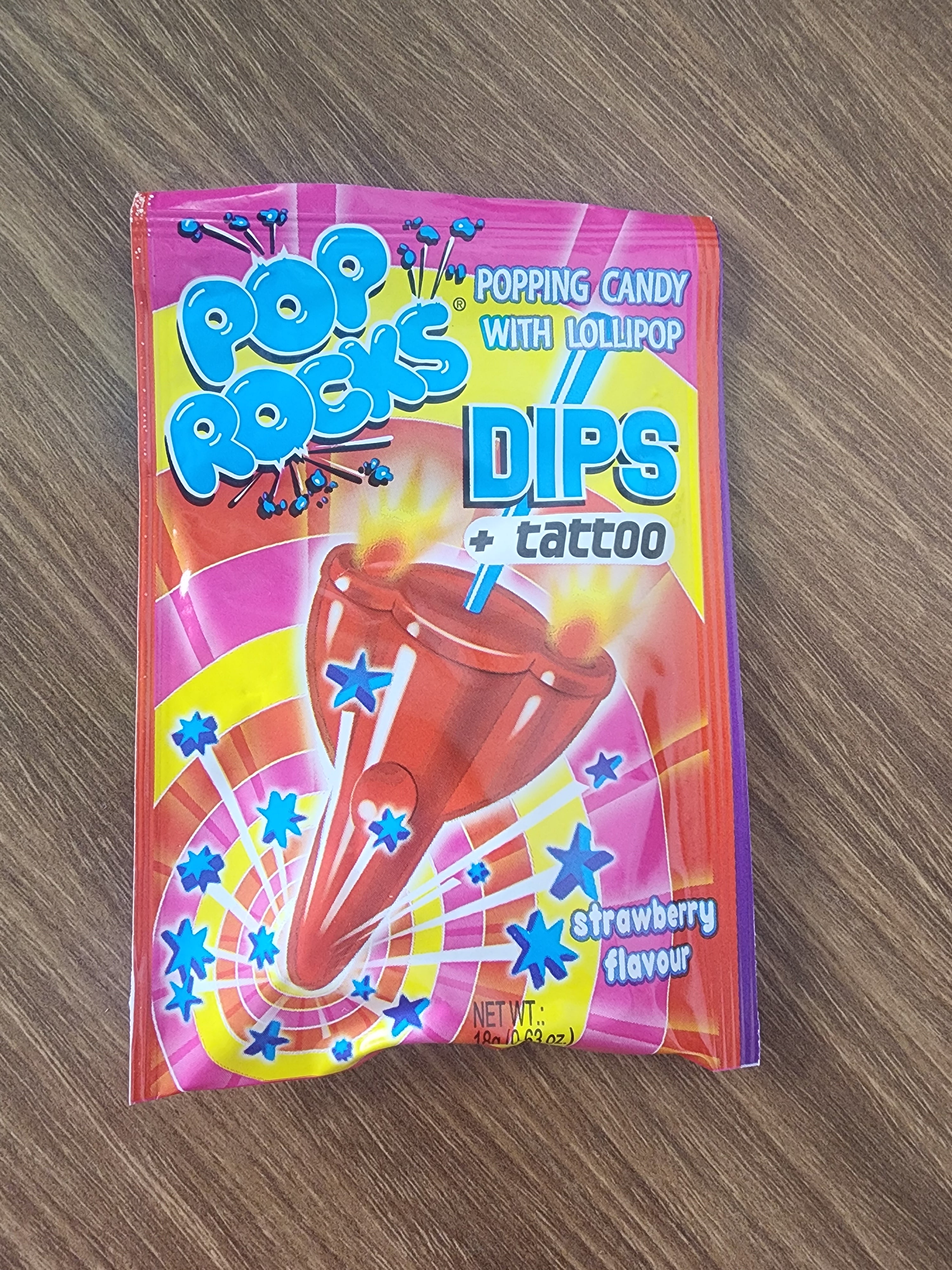 Pop Rocks Dips + Tattoo