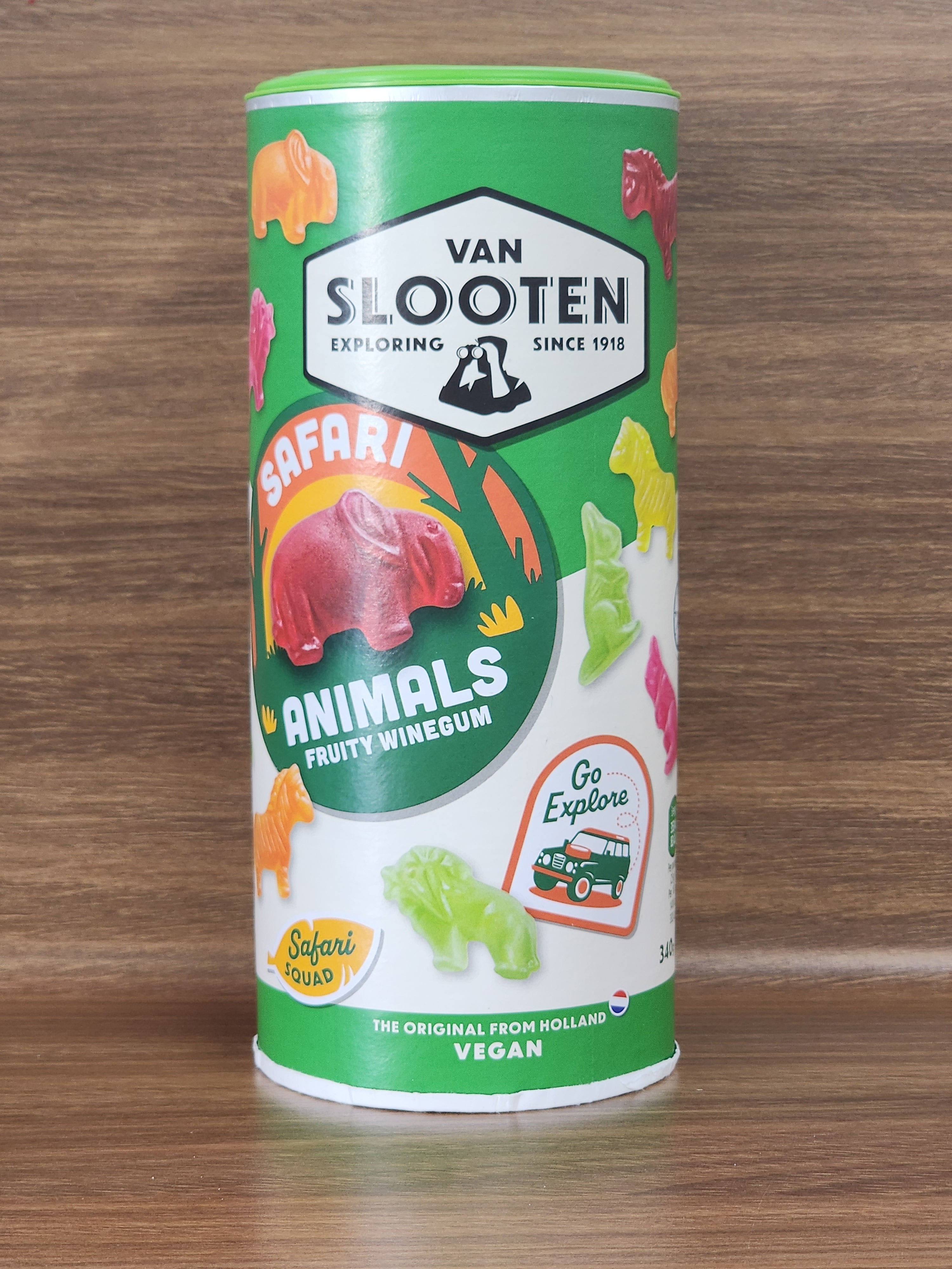 Dutch Liquorice- Travellers Tube- Safari Animals, Fruity Winegums.