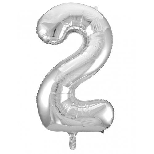 Large Number Foil Balloon - Helium Filled (Inflated)