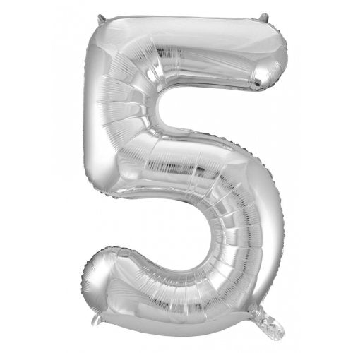 Large Number Foil Balloon - Helium Filled (Inflated)