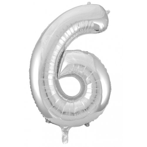 Large Number Foil Balloon - Helium Filled (Inflated)