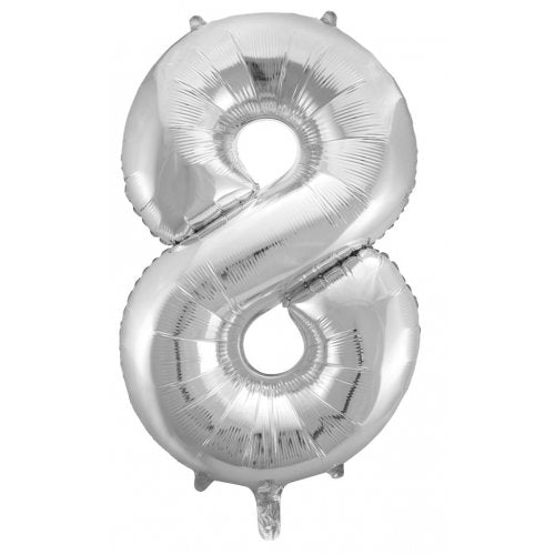 Large Number Foil Balloon - Helium Filled (Inflated)