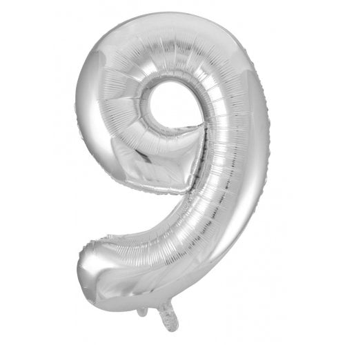 Large Number Foil Balloon - Helium Filled (Inflated)