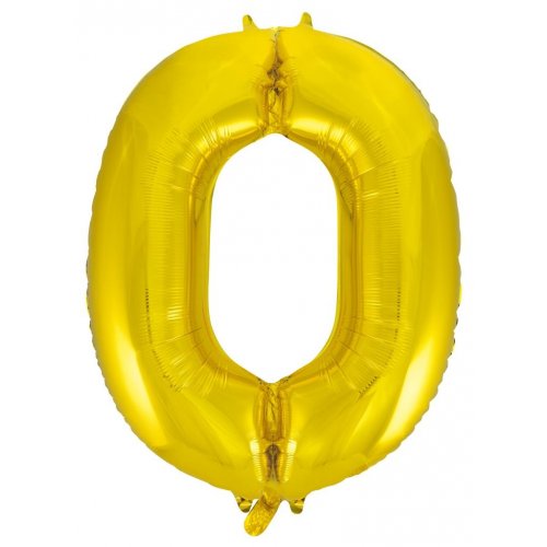 Large Number Foil Balloon - Helium Filled (Inflated)