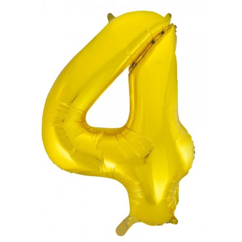 Large Number Foil Balloon - Helium Filled (Inflated)