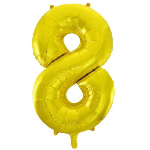 Large Number Foil Balloon - Helium Filled (Inflated)