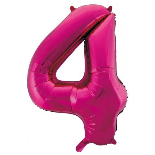 Large Number Foil Balloon - Helium Filled (Inflated)