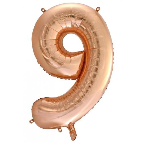 Large Number Foil Balloon - Helium Filled (Inflated)