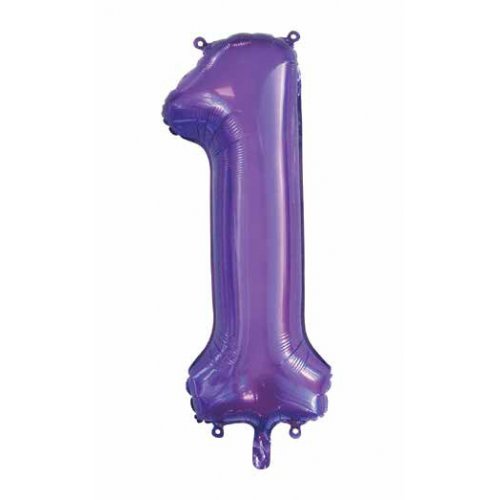 Large Number Foil Balloon - Helium Filled (Inflated)