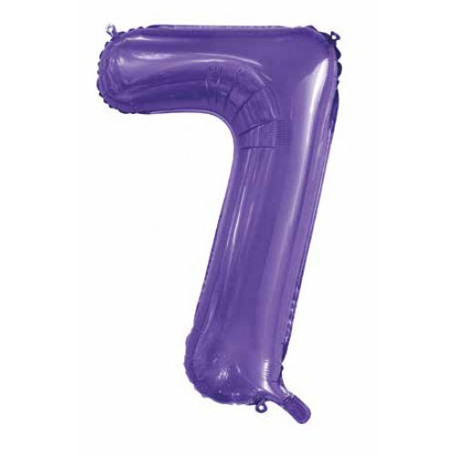 Large Number Foil Balloon - Helium Filled (Inflated)